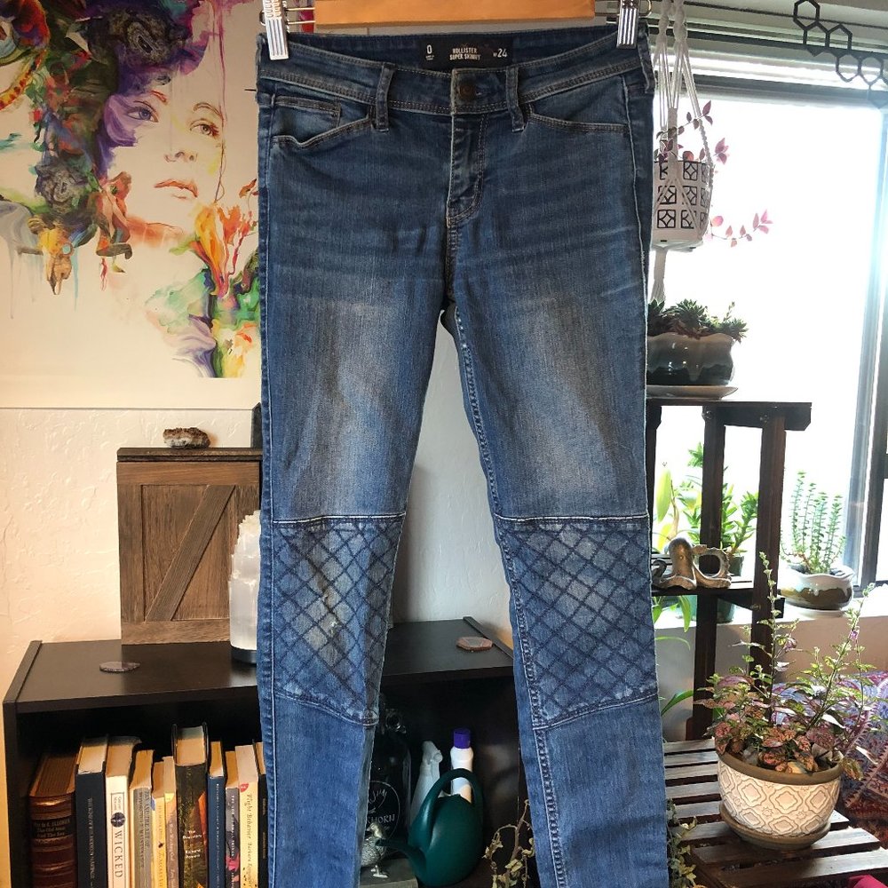 Hollister Crisscross Moto Skinny Jeans (24/0)